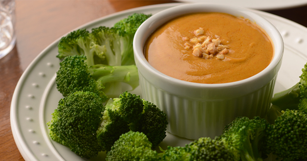 The peanut sauce