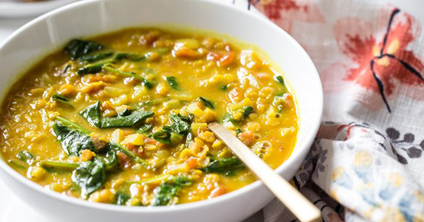 Punjabi Lentils with Spinach
