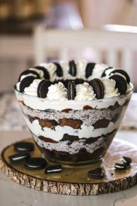 Brownie Cookie Cream Trifle
