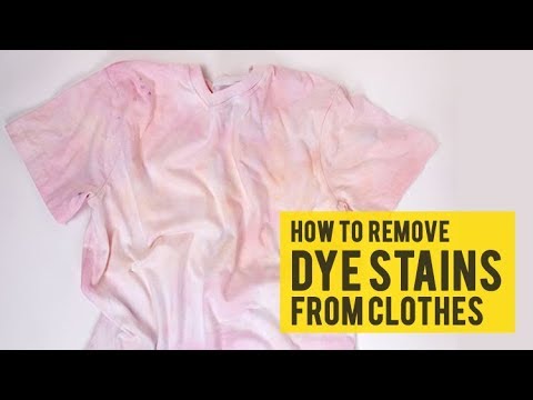 How to remove dye stains