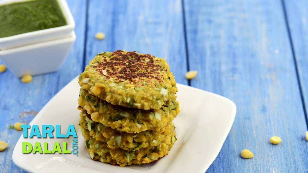 Chana Dal and Cabbage Tikki (Diabetic Snack) by Tarla Dalal The Cook