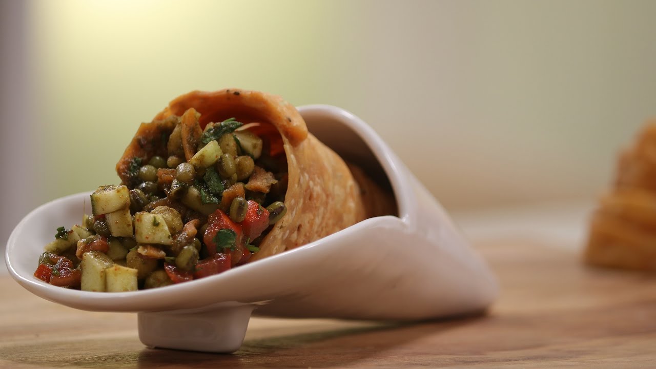 Cone Chaat In Gujarati Snacky Ideas by Amisha Doshi Sanjeev Kapoor