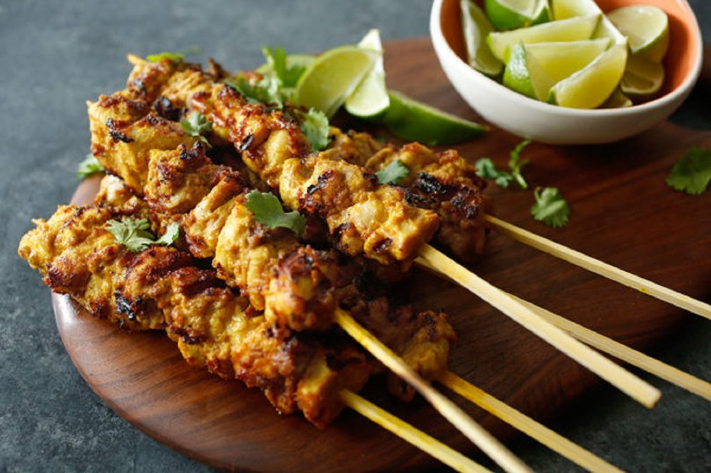 Chicken Satay With Peanut Sauce Recipe - The Cook Book