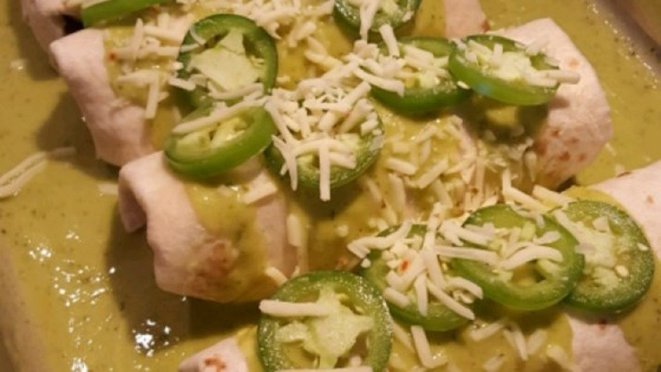 Jalapeno Cream Cheese Chicken Enchiladas