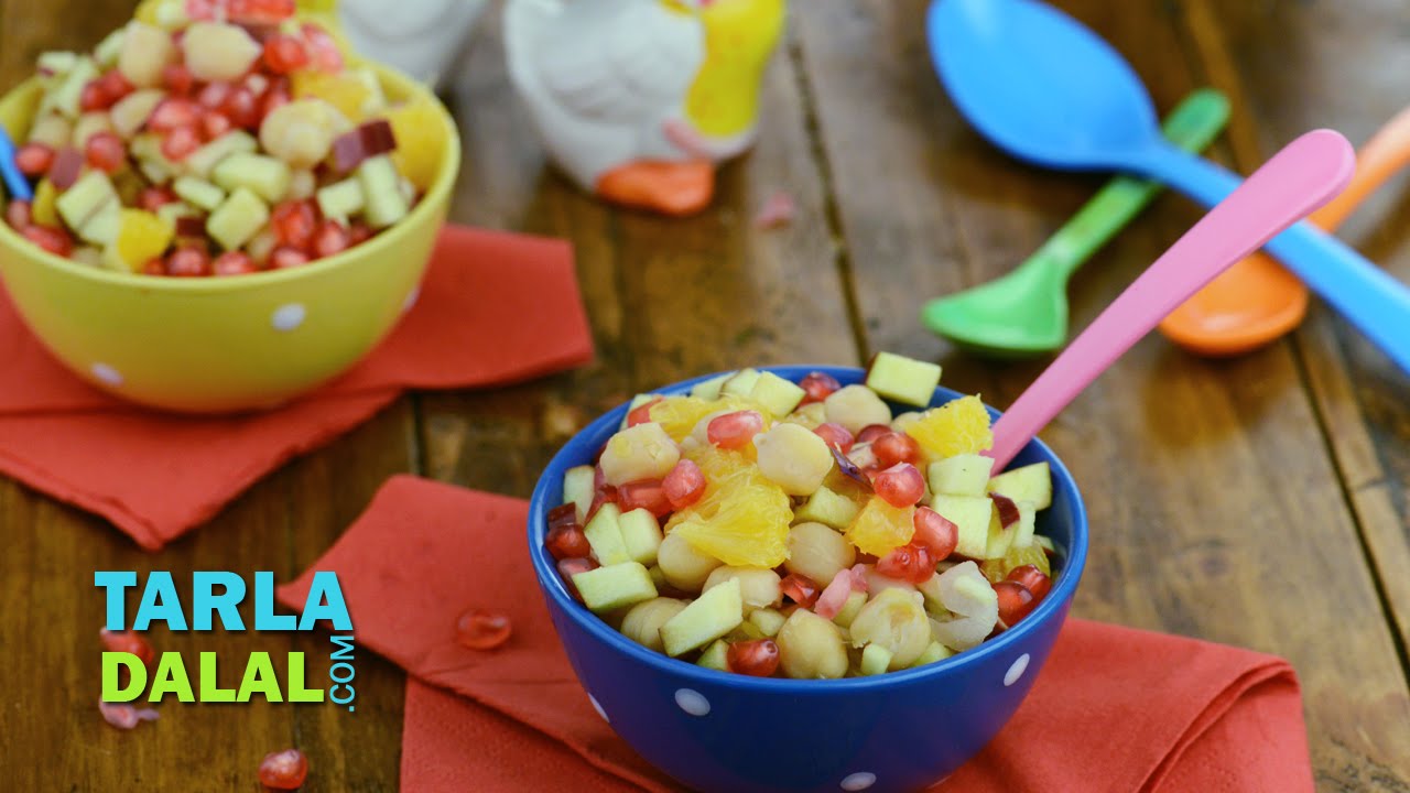 Fruity Chana Salad ( Toddler Recipe) by Tarla Dalal | The Cook Book
