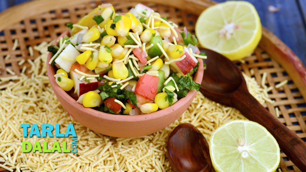 Corn Bhel (Healthy Snacks For Kids) by Tarla Dalal The Cook Book