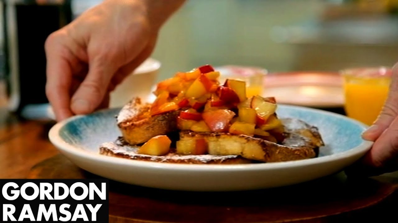 Gordon Ramsay S Cinnamon Eggy Bread With Quick Stewed Apples The Cook Book