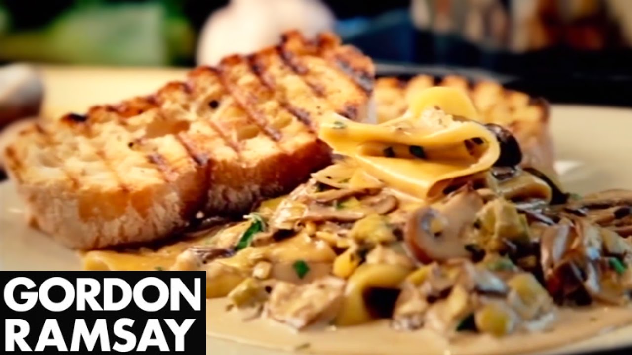 Mushroom, Leek and Tarragon Pasta – Gordon Ramsay - The Cook Book