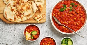 Chickpeas with Garlic Tomatoes Green Chilies ccexpress