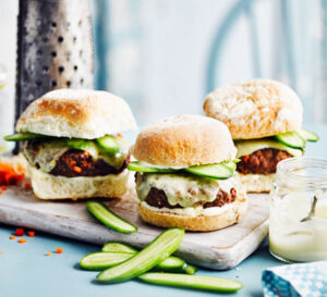 beef red pepper burgers