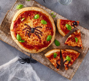 healthy halloween pizza