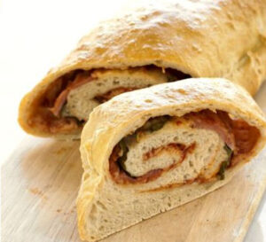 Ham tomato Stromboli