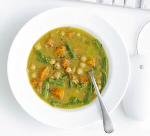 Indian chickpea vegetable soup
