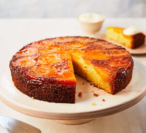 Apricot almond polenta cake