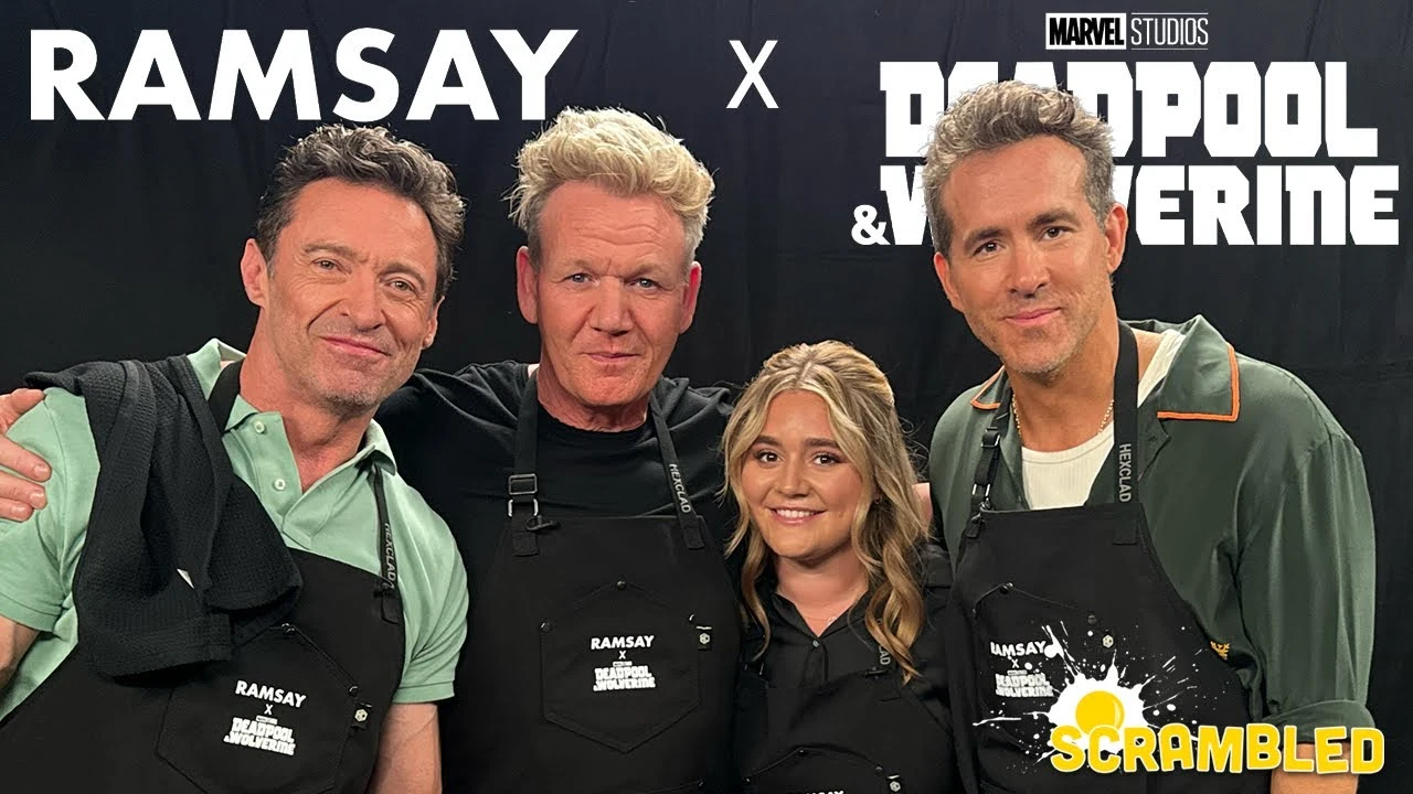 Gordon Ramsay, Ryan Reynolds & Hugh Jackman Compete in a Chimichanga ...